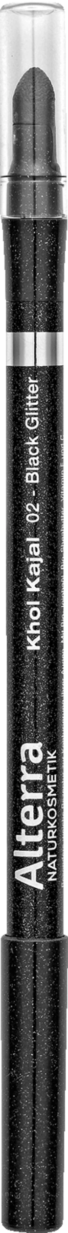Khol Kajal 02 - Black Glitter