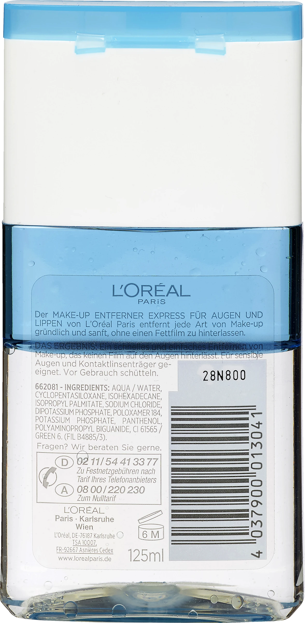 L’Oréal Paris Dermo Expertise Milder Make Up-Entferner Augen Und Lippen Wasserfest 4 L’Oréal Paris Dermo Expertise Milder Make Up-Entferner Augen Und Lippen Wasserfest – Bild 2