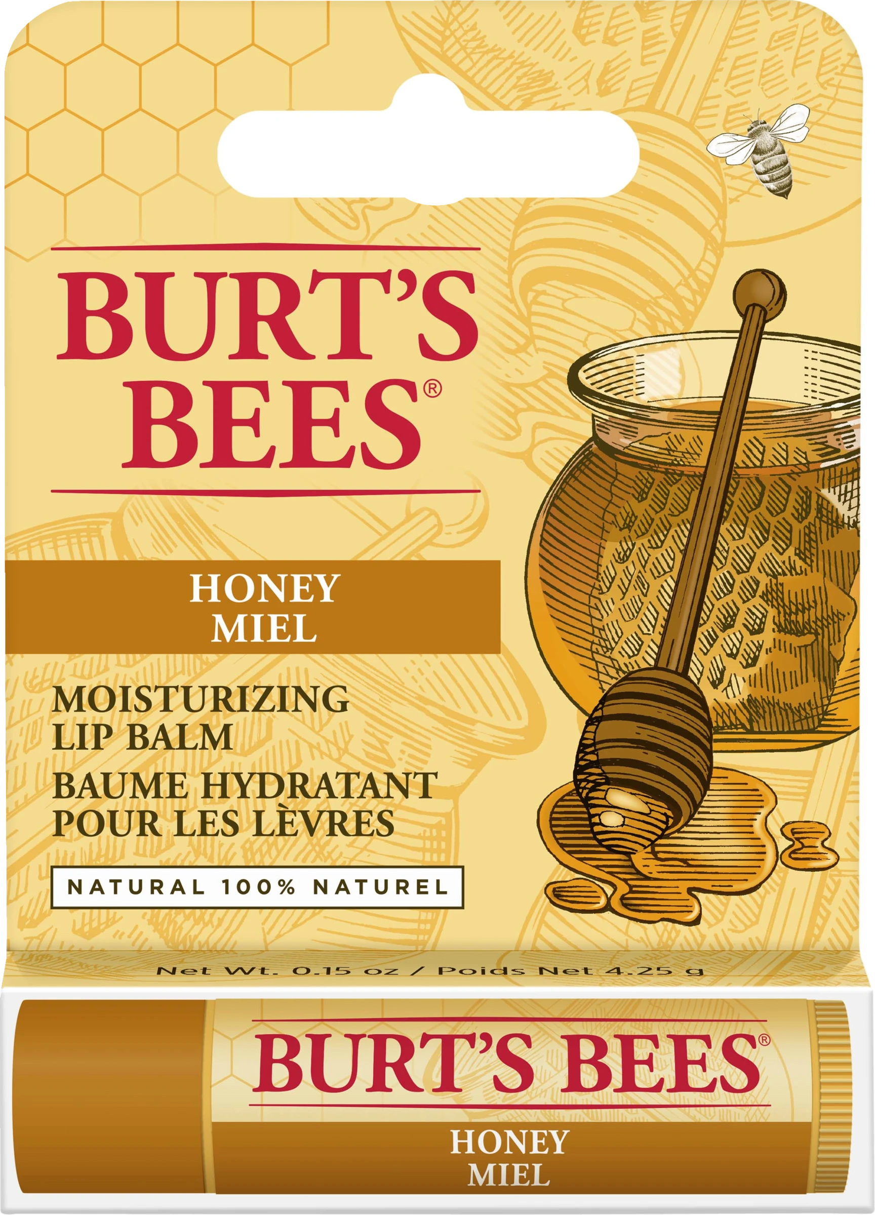 Burt's Bees Lippenpflege Lip Balm Honey 3 Burt's Bees Lippenpflege Lip Balm Honey